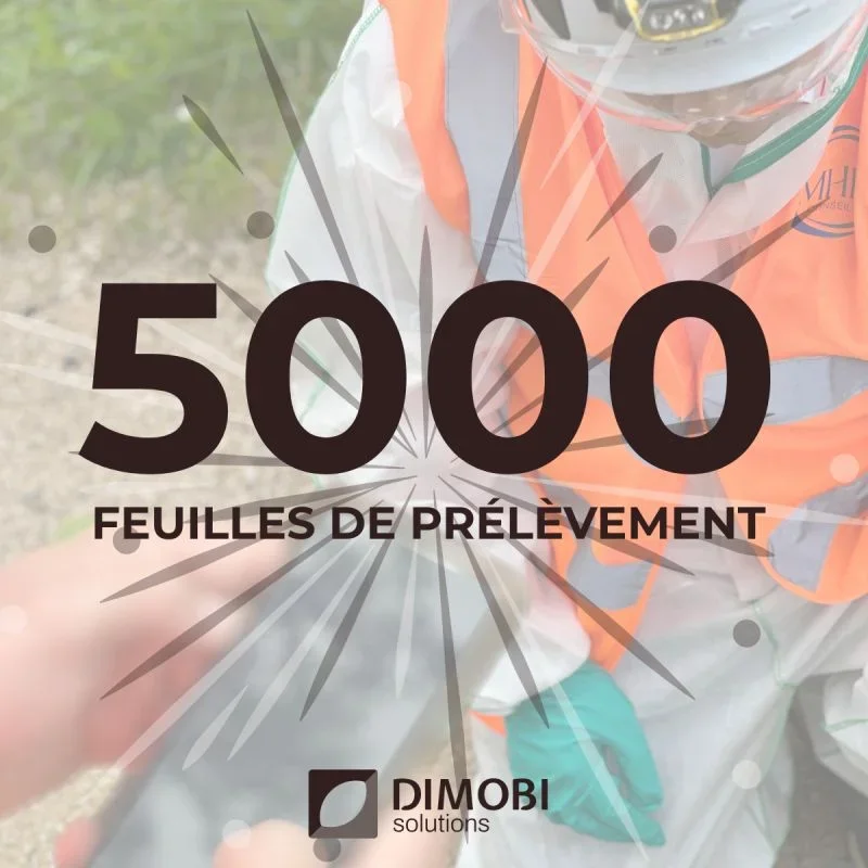 5 000 feuilles de prélèvement saisies avec DIMOBI Solutions.