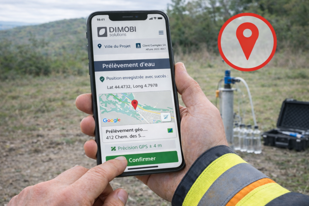 géolocalisation prélèvement eau